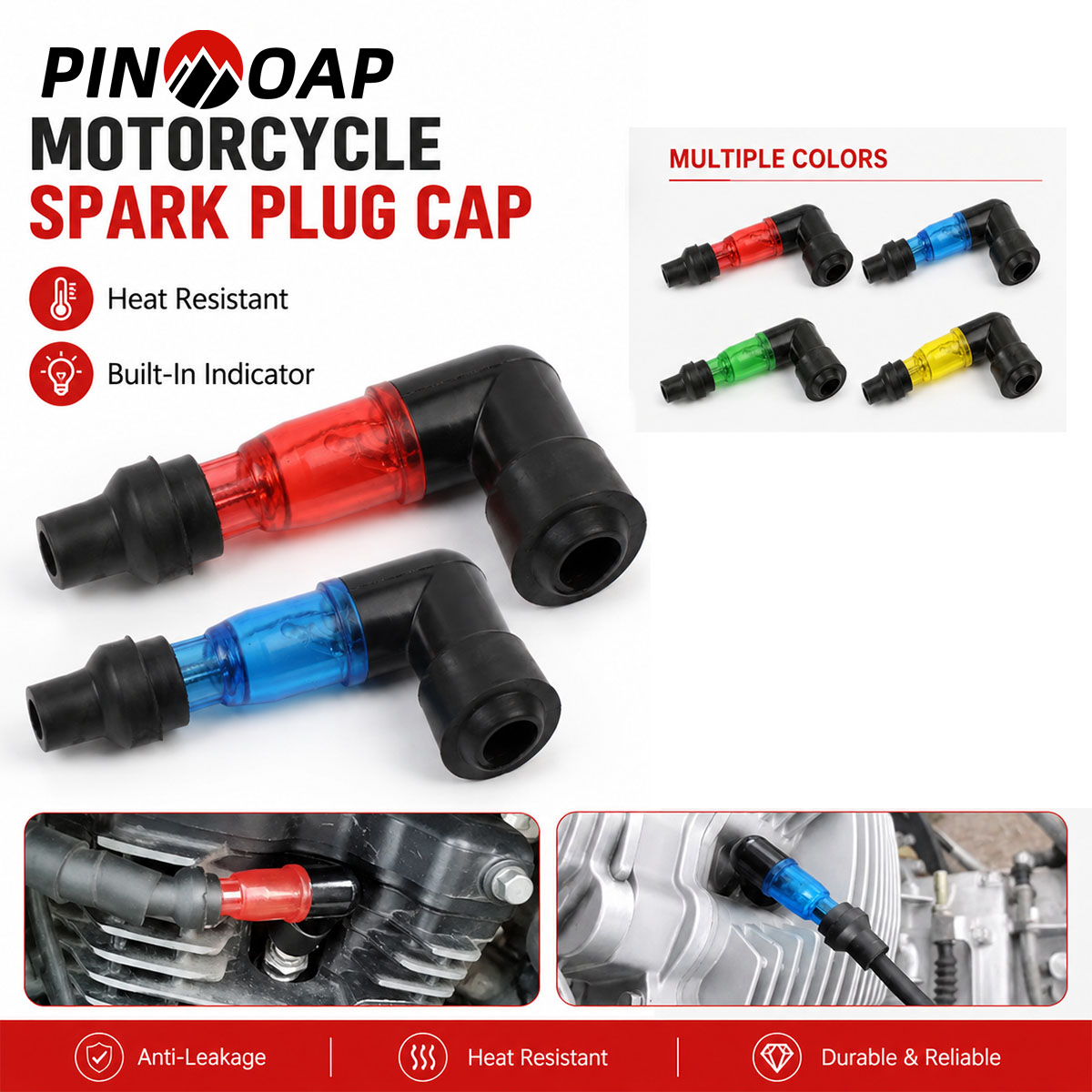 PINMOAP 1/2PCS Performance Mot - đánh giá và giá Motorcycle Spark Plug
