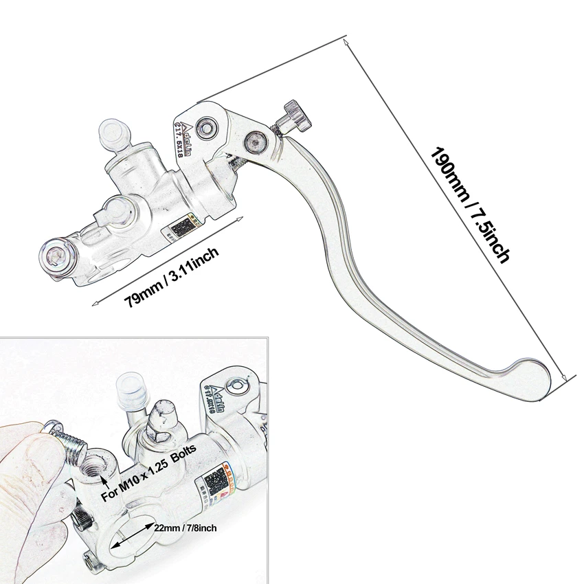 Adelin silver 14mm 15mm 16mm 1 - đánh giá và giá Motorcycle Piston